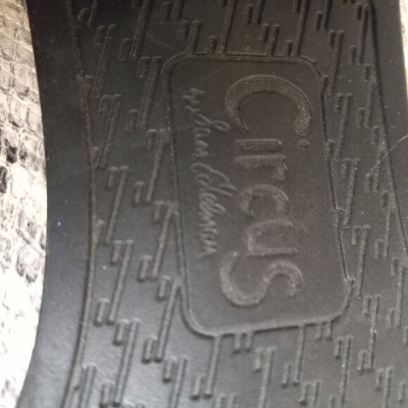 Sam Edelman Circus Size 9M Hal Womens Snake Print Slip On Loafers Mules Vegan - Picture 8 of 9